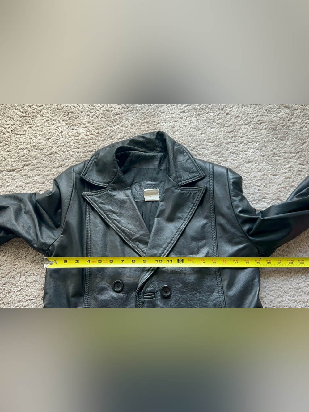 Vintage The Leather Ranch - Le Ranch Du Cuir Leather Women’s Coat Size 2 - Picture 10 of 16